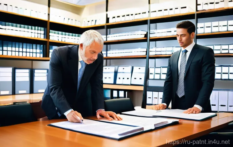 변리사 실무 워크숍 후기 - **Prompt 1: "New Horizons in Patent Law: Precision and Adaptation"**
A highly detailed, realisti...